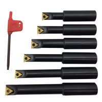 18mm TiN Carbide Indexable Boring Bar 6pc Set